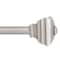 Kenney Mfg Kenney Jayden 3/4" Standard Decorative Window Curtain Rod, 66-120", Pewter KN80208NP - alternate 1